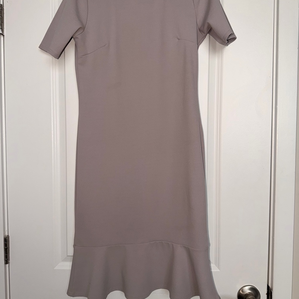 Boohoo Taupe Midi Dress